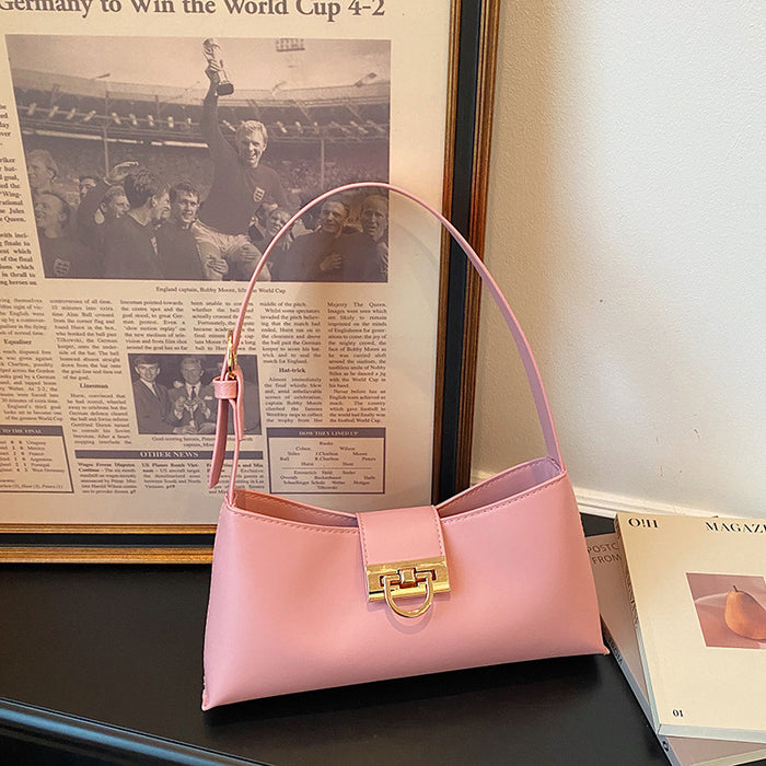 Wholesale Pu Shoulder Bag Modern Urban Simplicity Black Daily Casual Fashion Accessory