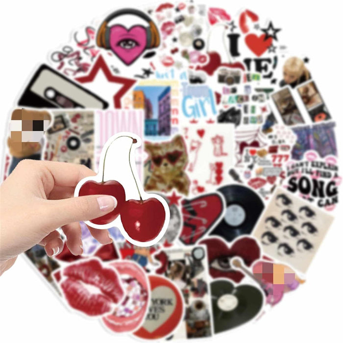 Wholesale 50pcs Graffiti waterproof stickers for guitars,  suitcases,  skateboards,  mobile phones