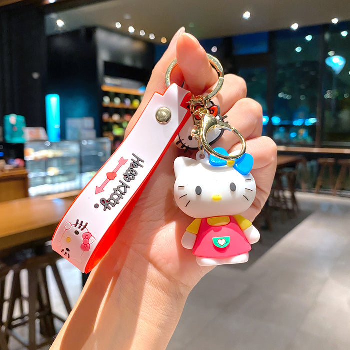 Wholesale Creative keychain cartoon car keychain book bag decoration