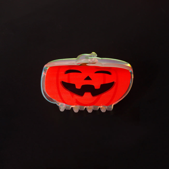 Wholesale  Pumpkin Ghost Laser Effect Printed Clip Shark Clip Hair Accessory