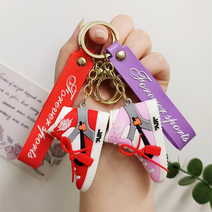 Wholesale Cartoon Silicone 3D Shoes Keychain JDC-KC-HaoXi015