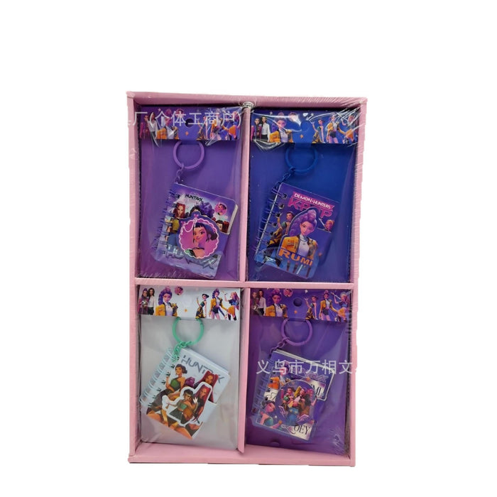 Wholesale KPOP Cartoon Mini Spiral Notebook Keychain