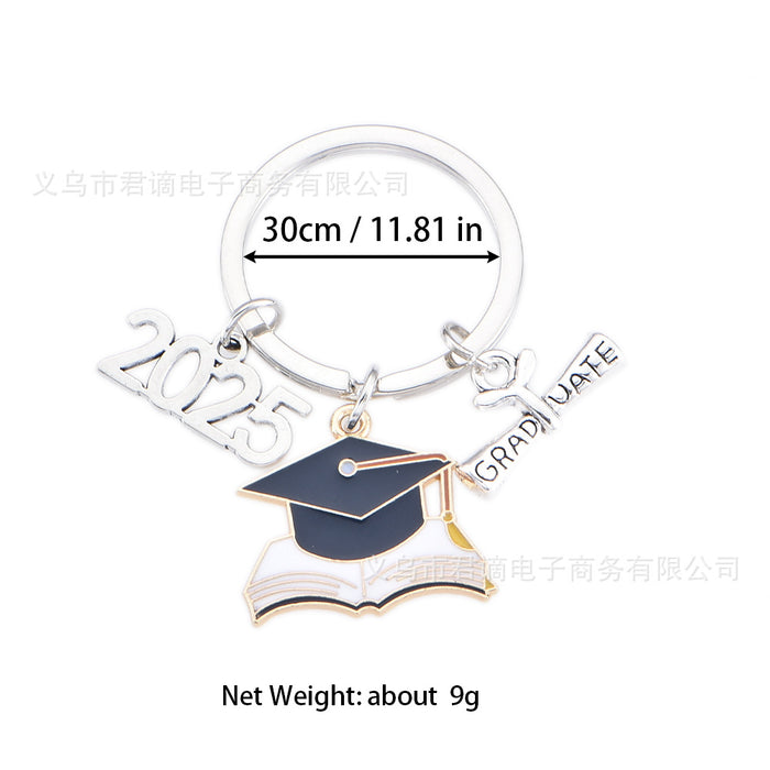Wholesale Foreign trade bachelor cap book cap key chain graduation pendant