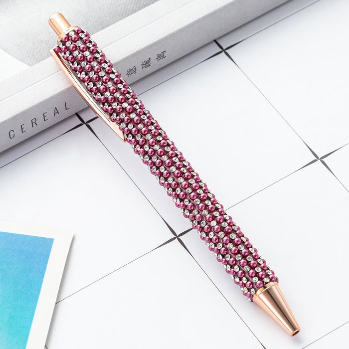 Wholesale Multi-color Pearl Press Metal Pen JDC-PN-HuaH023