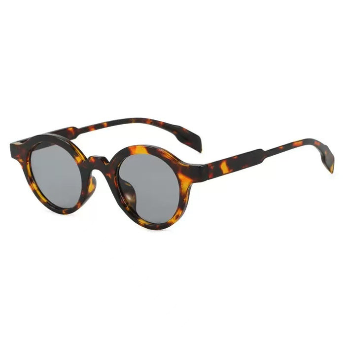 Wholesale New round retro fashionable small frame trendy versatile sunglasses, UV resistant sunglasses
