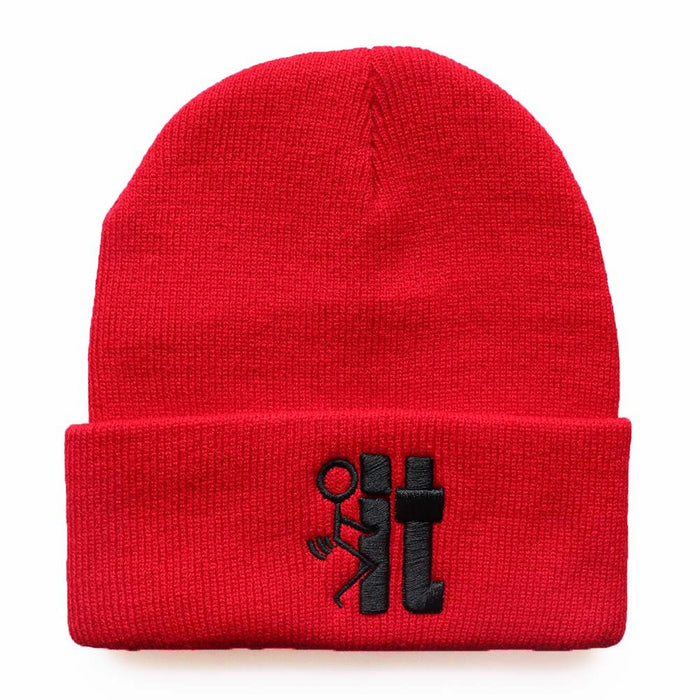 Wholesale Letter IT 3D Embroidery Acrylic Knitted Beanie JDC-FH-LvH024