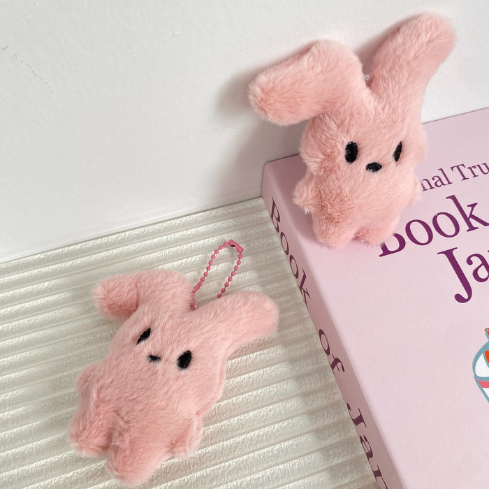 Wholesale Bent eared rabbit plush keychain keychain couple student personalized gift backpack hanging decoration