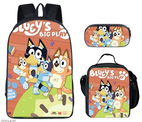 Wholesale New Style Bulloy Dog children's Leisure Lightening Large Capacity Printed Backpack Primary School Student Schoolbag JDC-BP-Shangl002