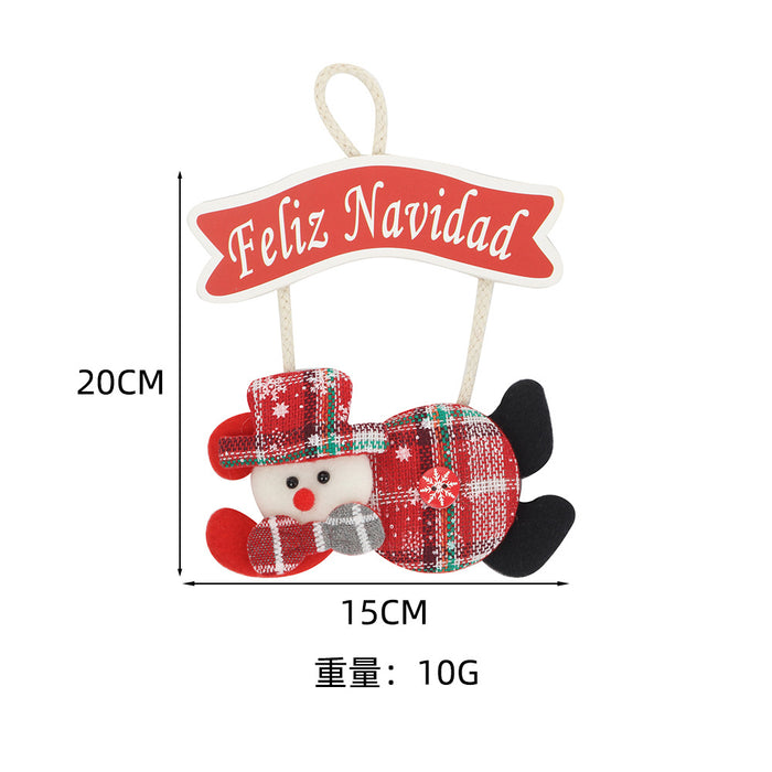Wholesale Fabric  brand pendant decorations pendant holiday scene decoration pendant