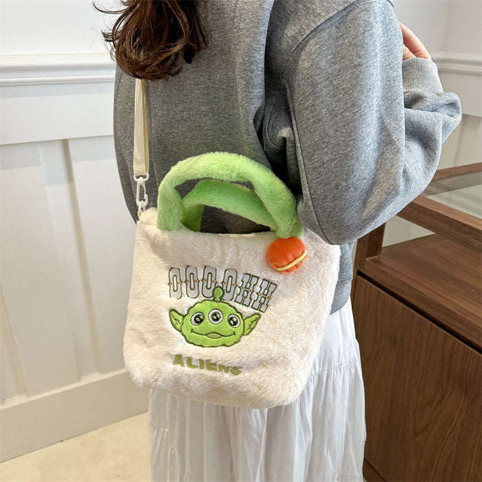 Wholesale New Cartoon Bear F Bag Cute Stiffy Crossbody Bag Three-eye Coin Purse