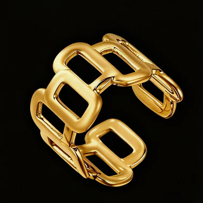 Wholesale Titanium steel irregular pattern ring