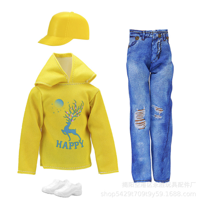 Wholesale prince casual  doll men' s suit children' s toy clothes