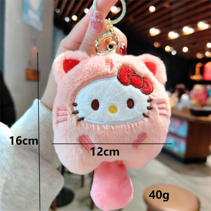 Wholesale Cute plush keychain pendant cartoon doll ornaments key chain claw machine gift