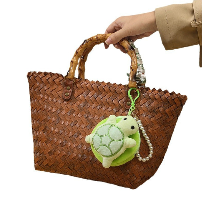 Wholesale Little Turtle Plush Coin Purse Cute Girl Round Bag Pendant Headset Storage Bag Doll Machine