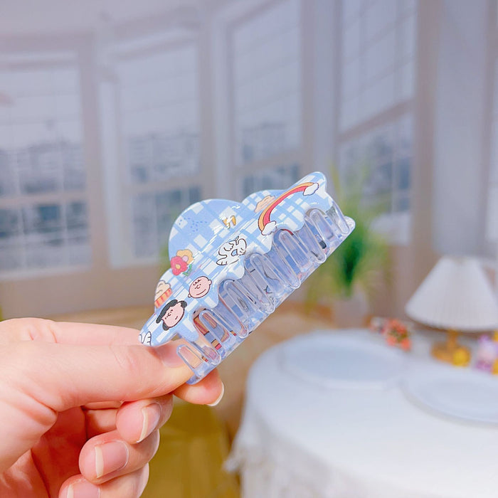 Wholesale 12 pcs Cute cloud-shaped plastic shark clip hair clips