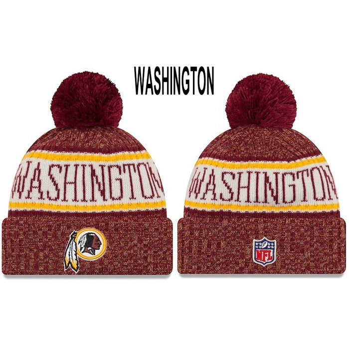 Wholesale Plush wool hat rugby team stretch knitted hat sports hat beanie