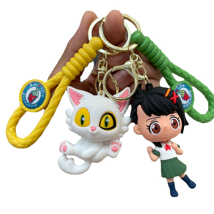 Wholesale Keychain Cute Cat Doll Backpack Pendant Doll Machine Small Gift Wholesale