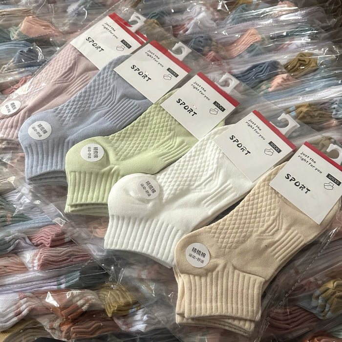 Wholesale Socks for women in spring and summer, short tube sports socks, short cotton socks, cute short socks for women in spring and summer