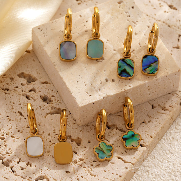Wholesale Geometric Square Earrings Simple Light Luxury Versatile Stylish Elegant Earrings