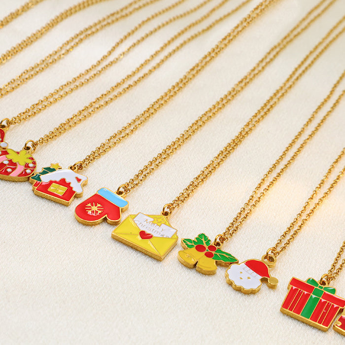 Wholesale Christmas new all-match atmosphere necklace