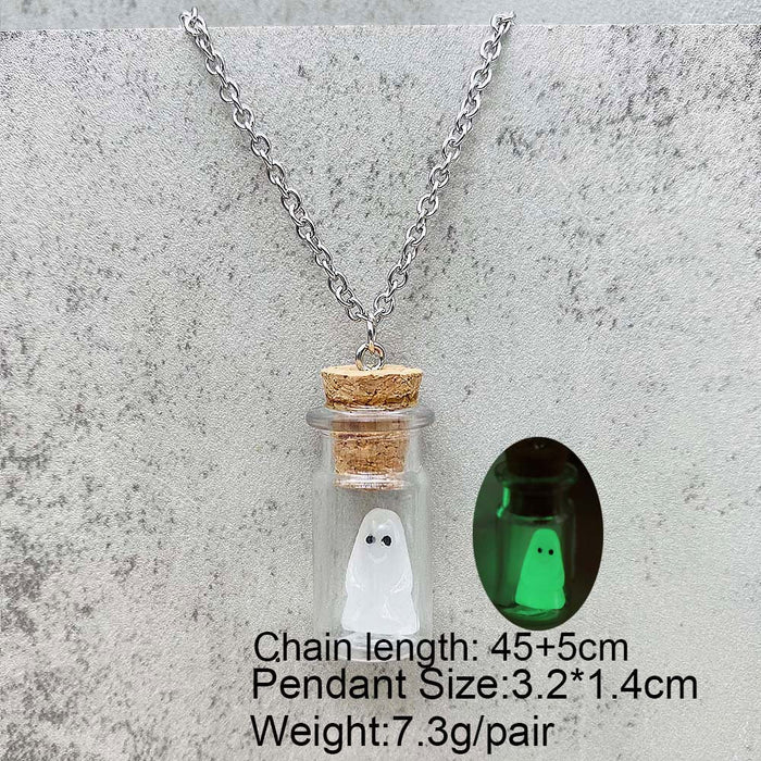 Wholesale  Earrings Ghost Pumpkin Corn Sugar Pendant Necklace  Christmas Jewelry