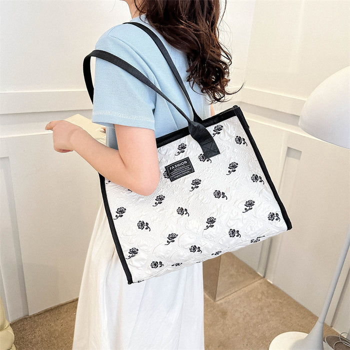 Wholesale Large capacity shoulder bag, new fashionable commuting bag, casual versatile handheld tote bag