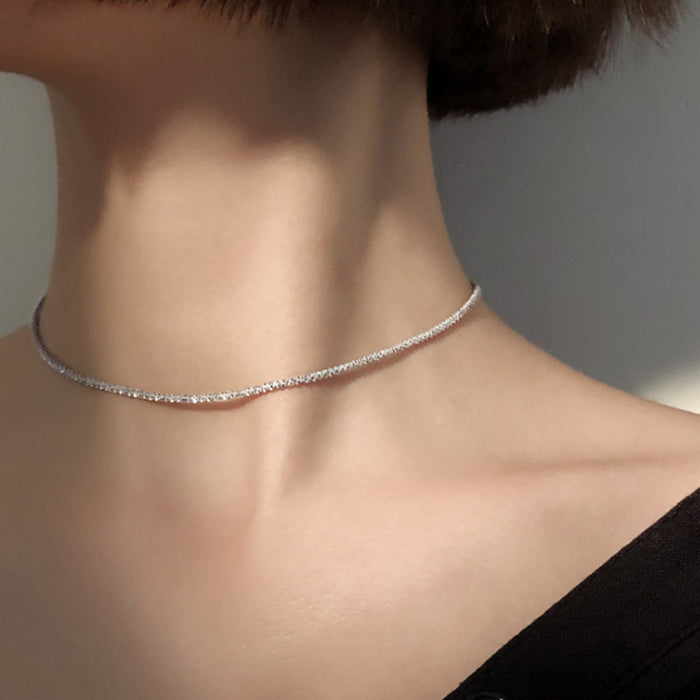Wholesale Necklace collarbone chain necklace simple plain chain