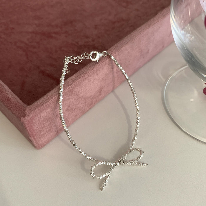 Wholesale Pure silver bracelet, bead, niche temperament, versatile accessory