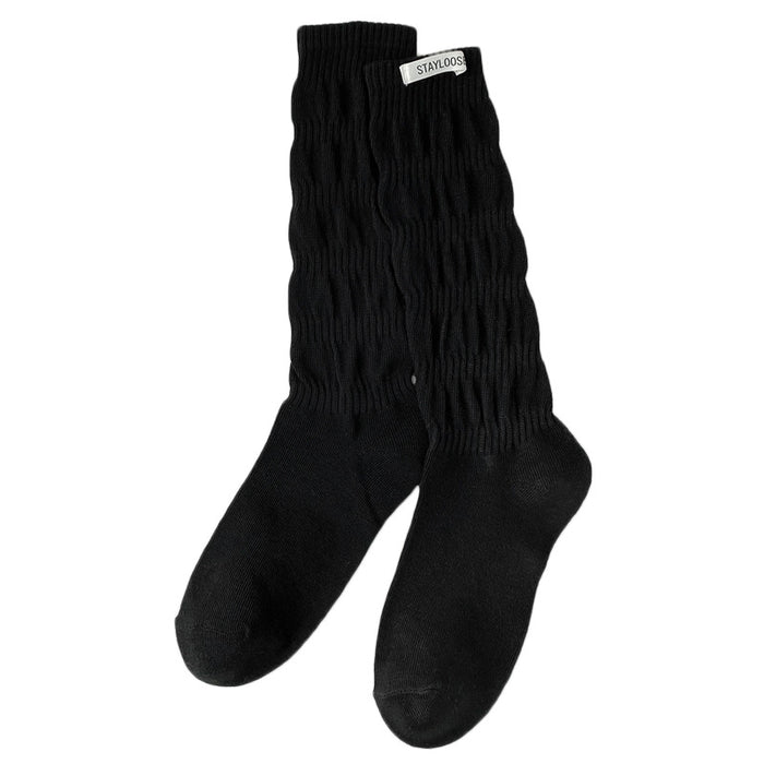 Wholesale Socks pile socks versatile fabric label letter long socks