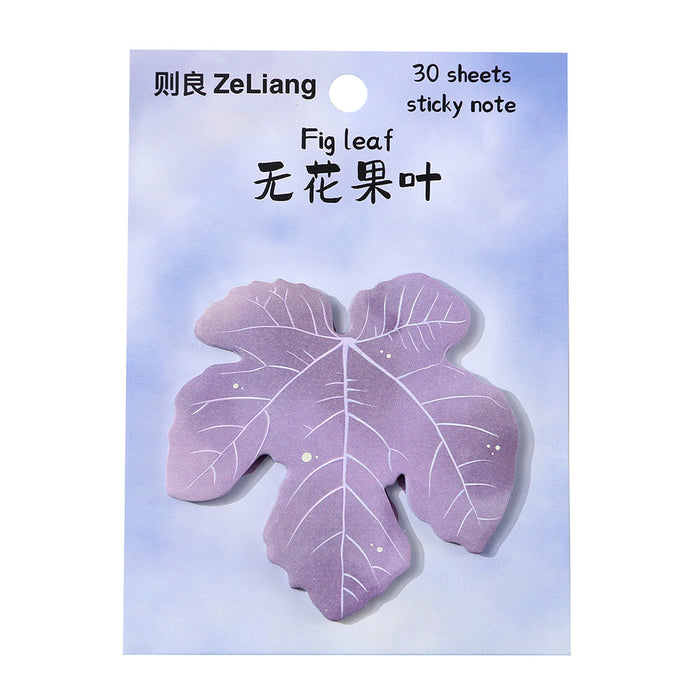 Wholesale leaves and flowers shaped sticky notes