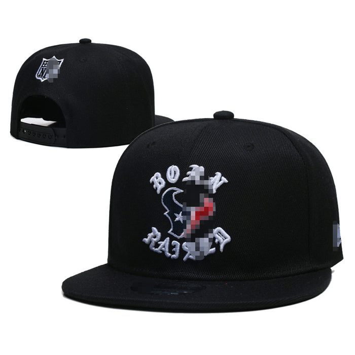 Wholesale Football Team Hat  Embroidered Flat-Brimmed Hat Outdoor Sun Protection Visor