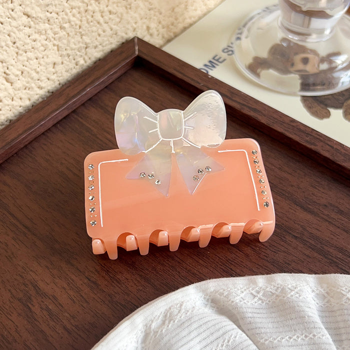 Wholesale French Style Butterfly Crystal Acetate Claw Hair Clip Medium Size for Women  Everyday Styling,  Boutique Resale Hair Accessory