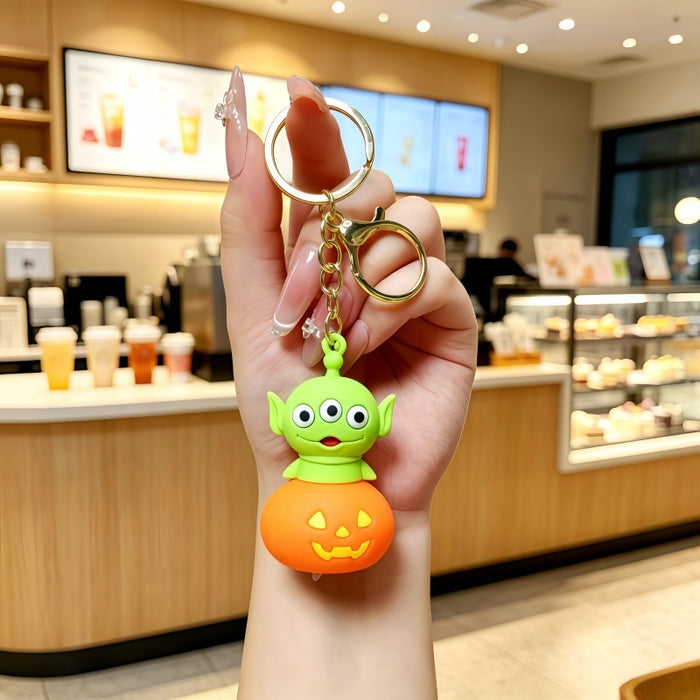 Wholesale Cartoon Metal Keychain Night Light Decorative Bag Charm Gift for Students Couples MOQ≥2