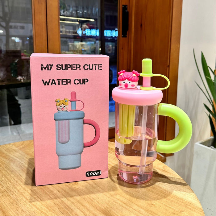Wholesale Plastic large-capacity straw belly cup