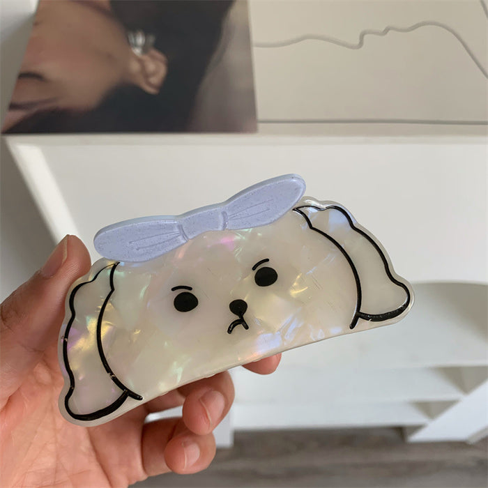 Wholesale Acetate Cute Animal Puppy Hair Clip JDC-HC-Meiyu001