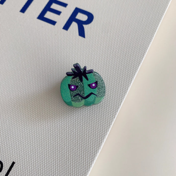 Wholesale  Fun Small Clip Funny Ghost Pumpkin Black Bat Personalized Acrylic Hair Clip Hair Accessory