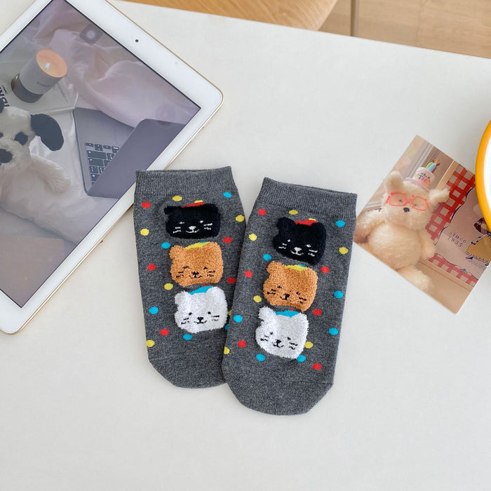 Wholesale Cute socks, mid length socks, long socks, cartoon polka dot socks, short socks