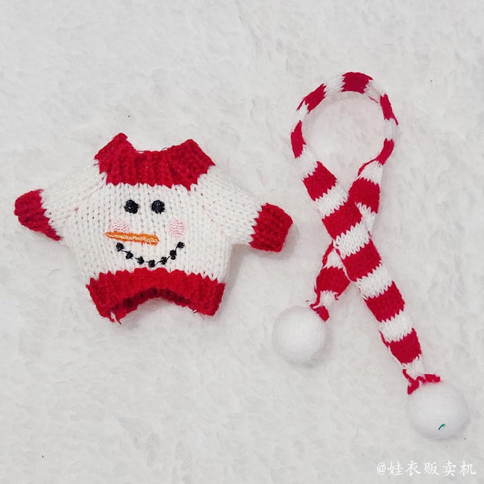 Wholesale Christmas clothes blind box pendant sweater hat set