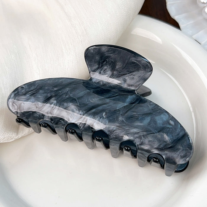 Wholesale Large Acrylic Geometric Hair Clip 9cm Smoke Cyan