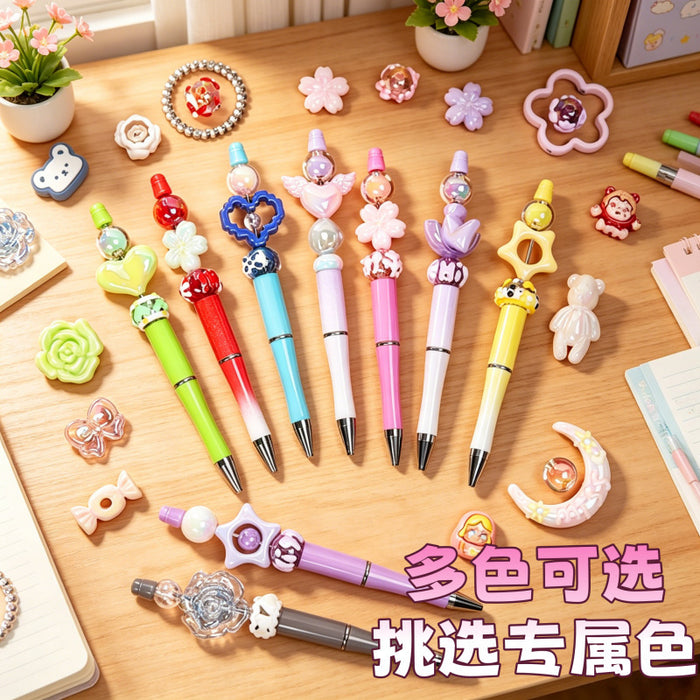 Wholesale Cute Cartoon DIY Pen Plastic Ballpoint for Students Graduation Gift