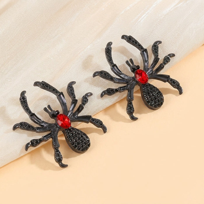 Wholesale Alloy  Ear Studs Rhinestone Gothic Punk Earrings Fashion Accessory for Party Wear