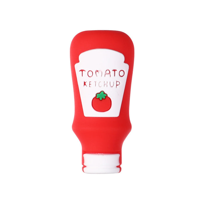 Wholesale 20pcs Bottle silicone beads semi-finished loose beads children' s bead pen decorative cartoon silicone beads