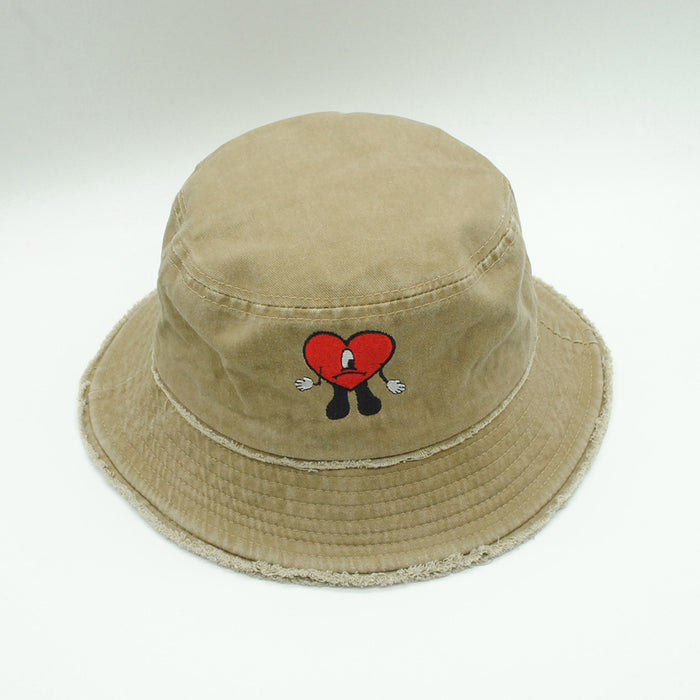 Wholesale Embroidery Washed Cotton Bucket Hat JDC-FH-PeiN020