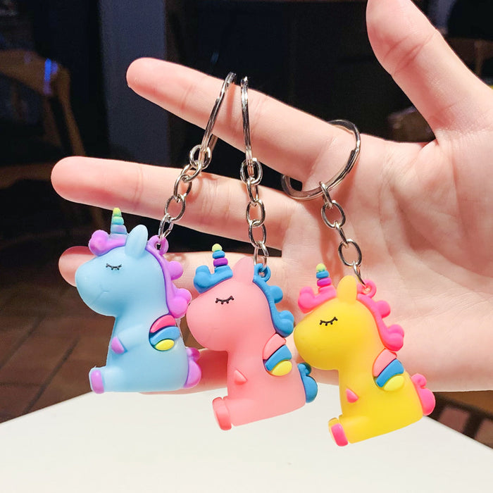 Wholesale Creative Cute Cartoon Keychain Small Pendant Bag Pendant Couple Car Accessories Backpack Pendant