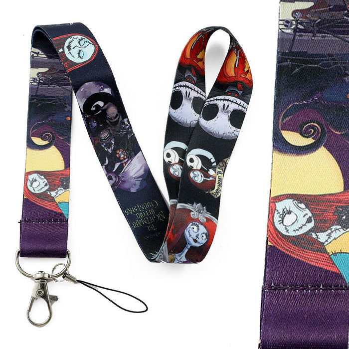 Wholesale Christmas Cartoon Lanyard Ribbon Keychain JDC-KC-QiChao032