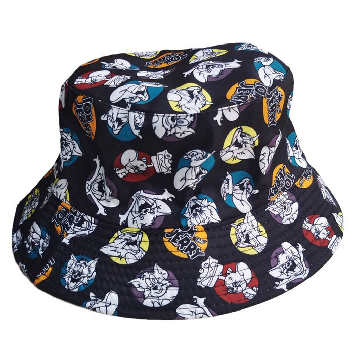 Wholesale Cartoon Print Cotton Bucket Hat JDC-FH-BoD017