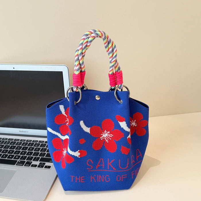 Wholesale Cartoon knitted bag large capacity vegetable basket