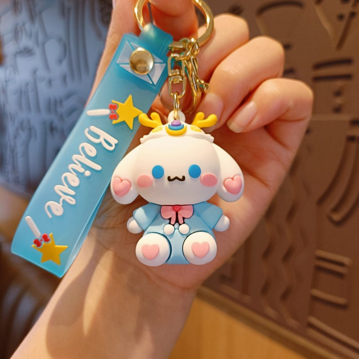 Wholesale Cute 3D Doll Silicone Keychain JDC-KC-MingT131