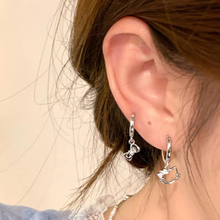 Wholesale New Bow Ear Buckle Sweet Cool Earrings