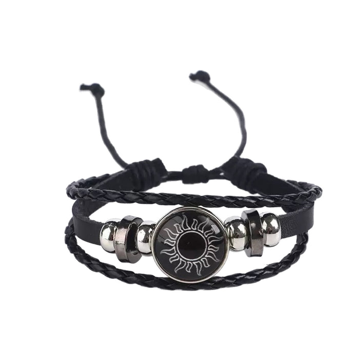 Wholesale Handmade multi-layered woven time gemstone bracelet